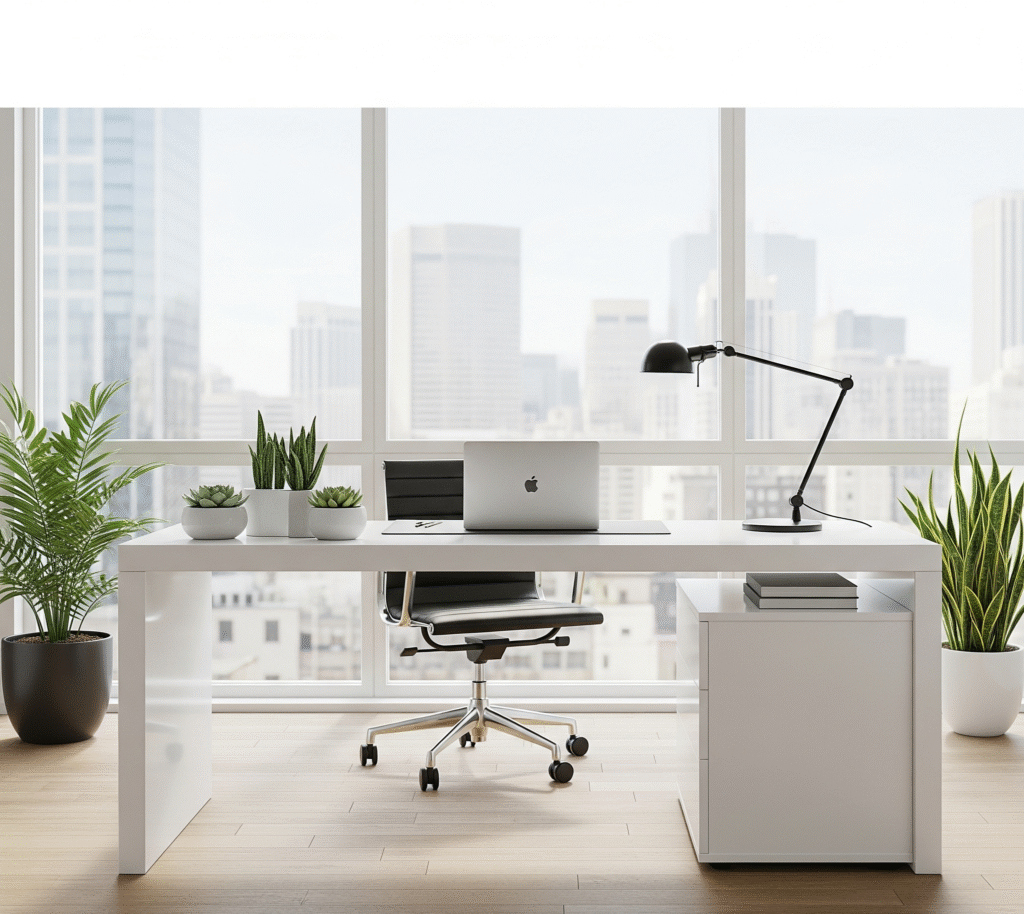 home office desk setup